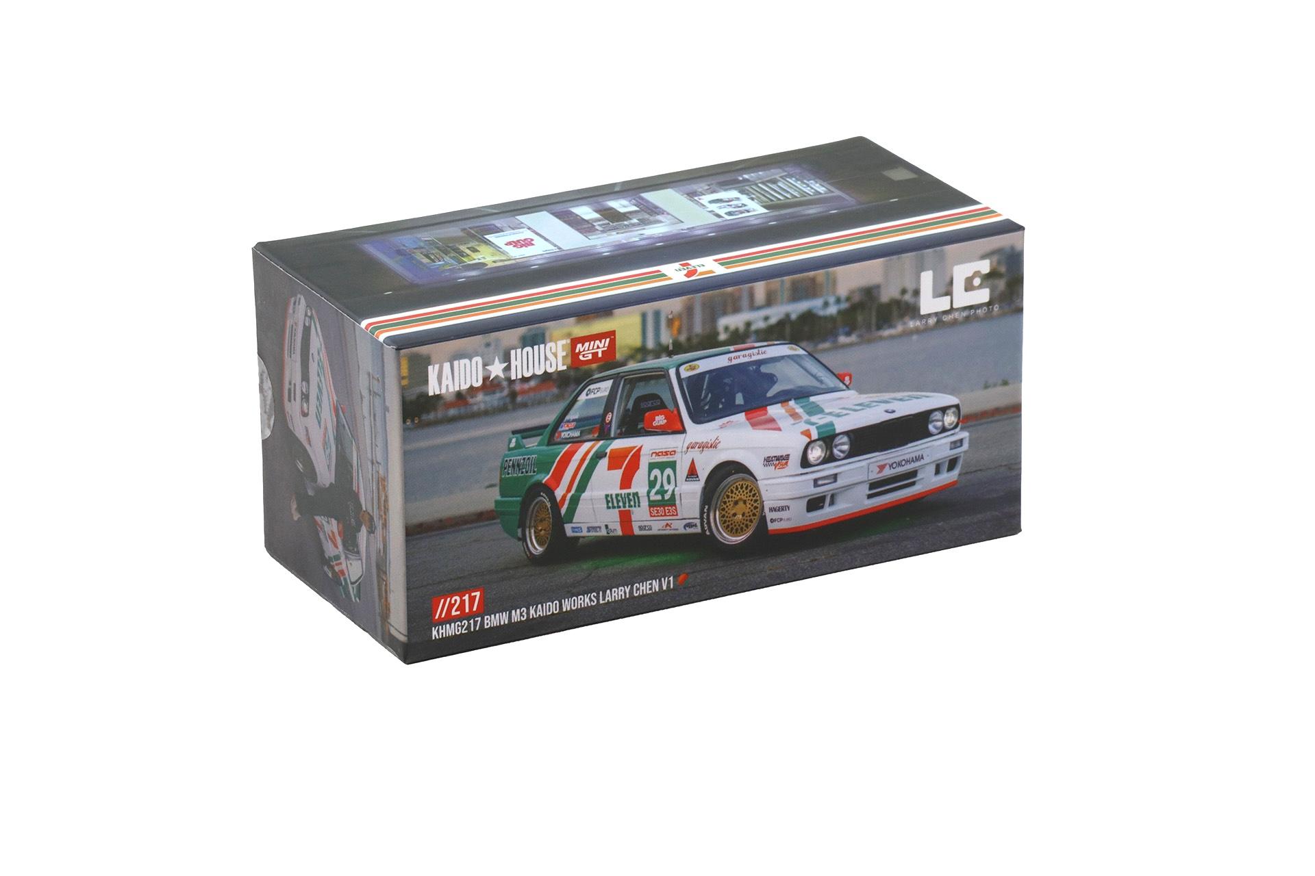 1:64 TSM Mini GT Kaido House BMW M3 E30 Kaido Works Larry Chen V1 7Eleven