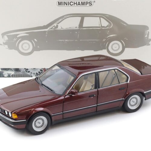 1:18 Minichamps BMW 730i E32 Limousine 1986 dark red metallic