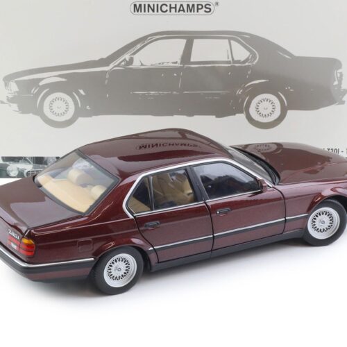 1:18 Minichamps BMW 730i E32 Limousine 1986 dark red metallic