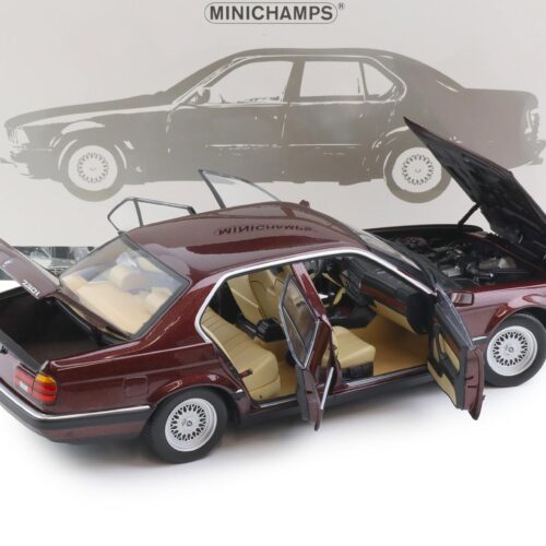 1:18 Minichamps BMW 730i E32 Limousine 1986 dark red metallic