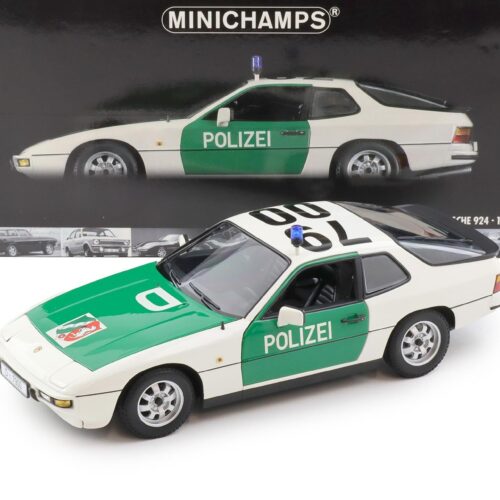 1:18 Minichamps Porsche 924 Polizei Autobahnpolizei Düsseldorf 1985