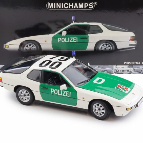 1:18 Minichamps Porsche 924 Polizei Autobahnpolizei Düsseldorf 1985