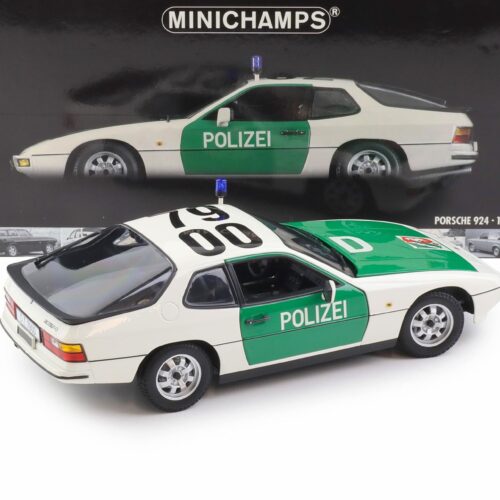1:18 Minichamps Porsche 924 Polizei Autobahnpolizei Düsseldorf 1985