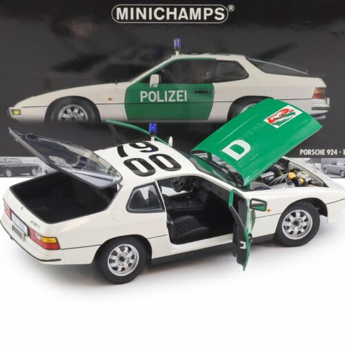 1:18 Minichamps Porsche 924 Polizei Autobahnpolizei Düsseldorf 1985
