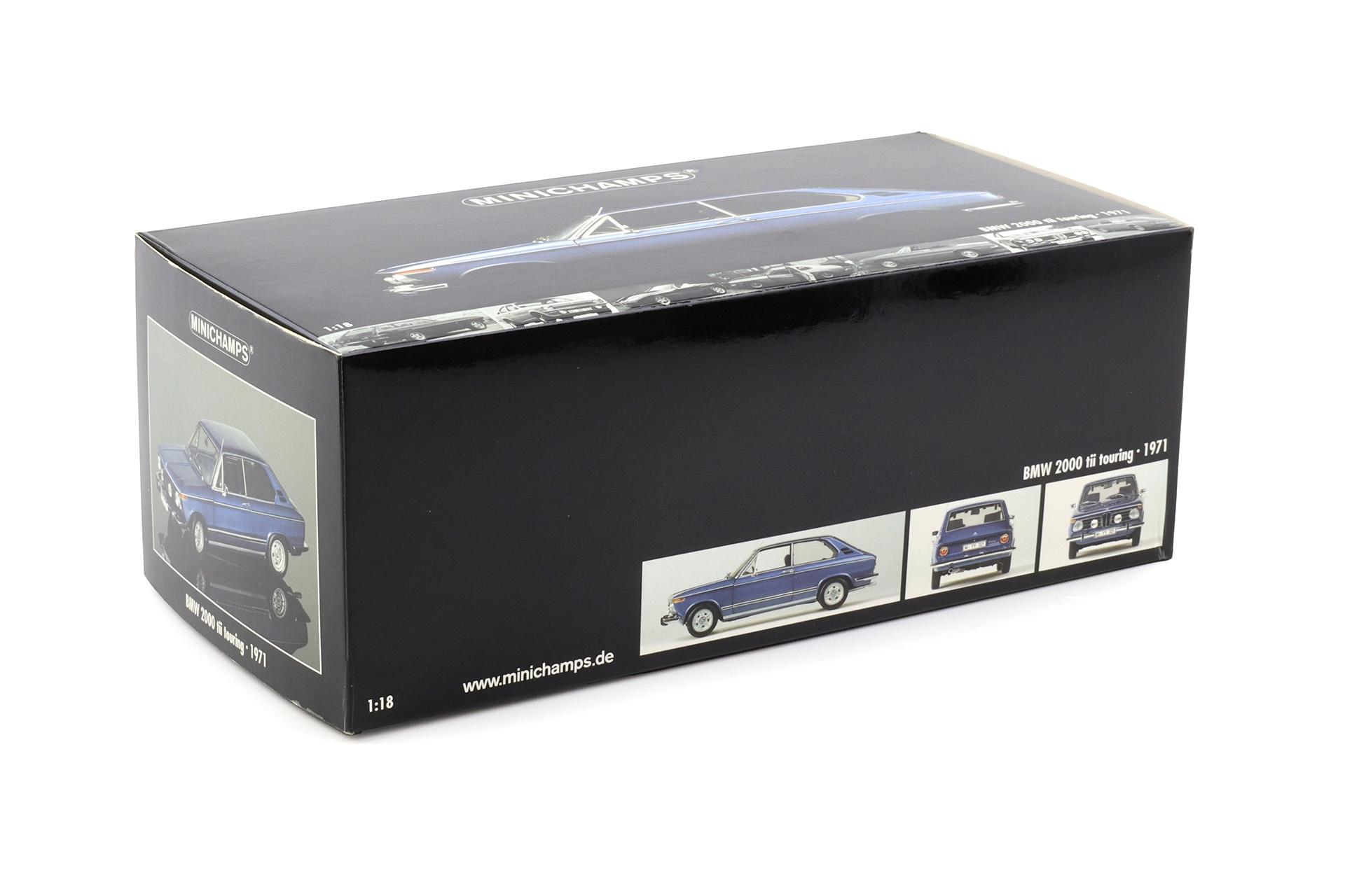 1:18 Minichamps BMW 2000 tii Touring 1971 blue metallic