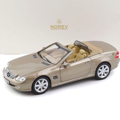 1:18 Norev Mercedes SL 500 R230 Convertible 2003 Travertin beige metallic