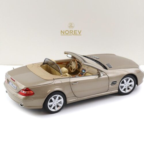1:18 Norev Mercedes SL 500 R230 Convertible 2003 Travertin beige metallic