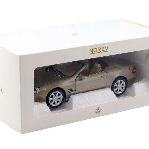 1:18 Norev Mercedes SL 500 R230 Convertible 2003 Travertin beige metallic