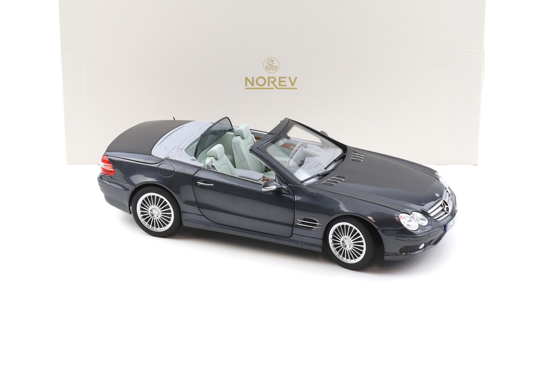 1:18 Norev Mercedes SL 55 AMG Convertible 2003 Tectite grey metallic - Limited 200 pcs.