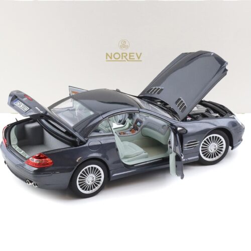 1:18 Norev Mercedes SL 55 AMG Convertible 2003 Tectite grey metallic - Limited 200 pcs.
