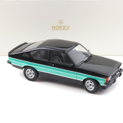 1:18 Norev Opel Kadett GT/E C-Coupe 1977 black/ green stripes - Limited 200 pcs.