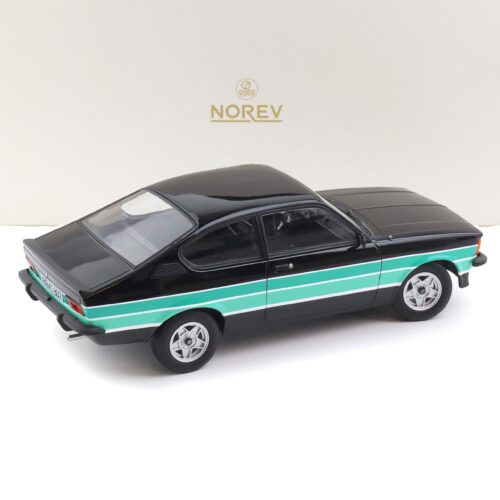 1:18 Norev Opel Kadett GT/E C-Coupe 1977 black/ green stripes - Limited 200 pcs.