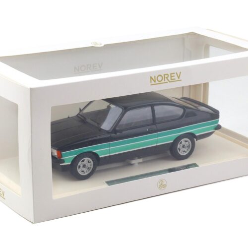 1:18 Norev Opel Kadett GT/E C-Coupe 1977 black/ green stripes - Limited 200 pcs.