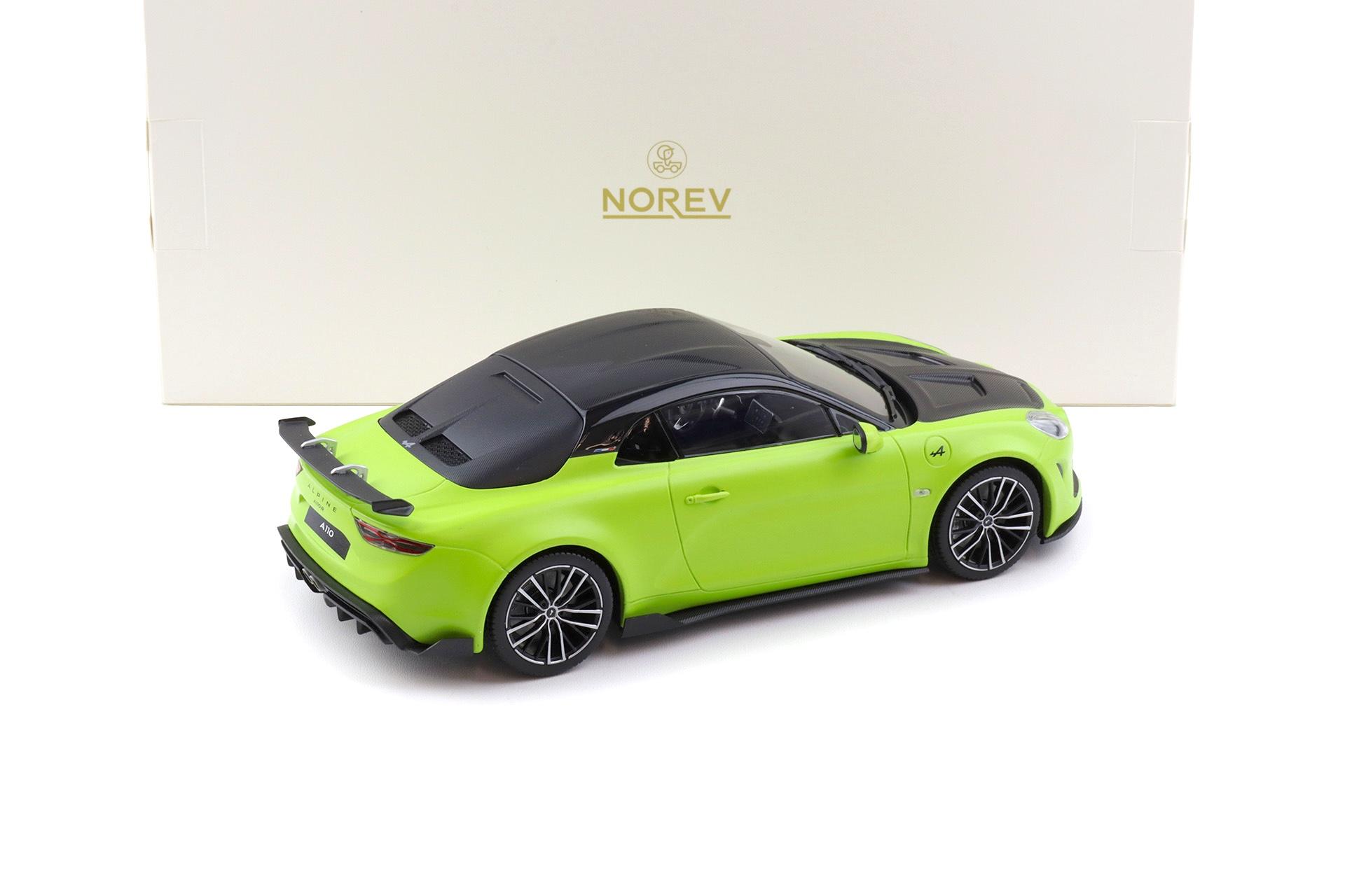1:18 Norev Alpine A110 R Turini 2025 Matte Acide green matt - Limited 220 pcs.