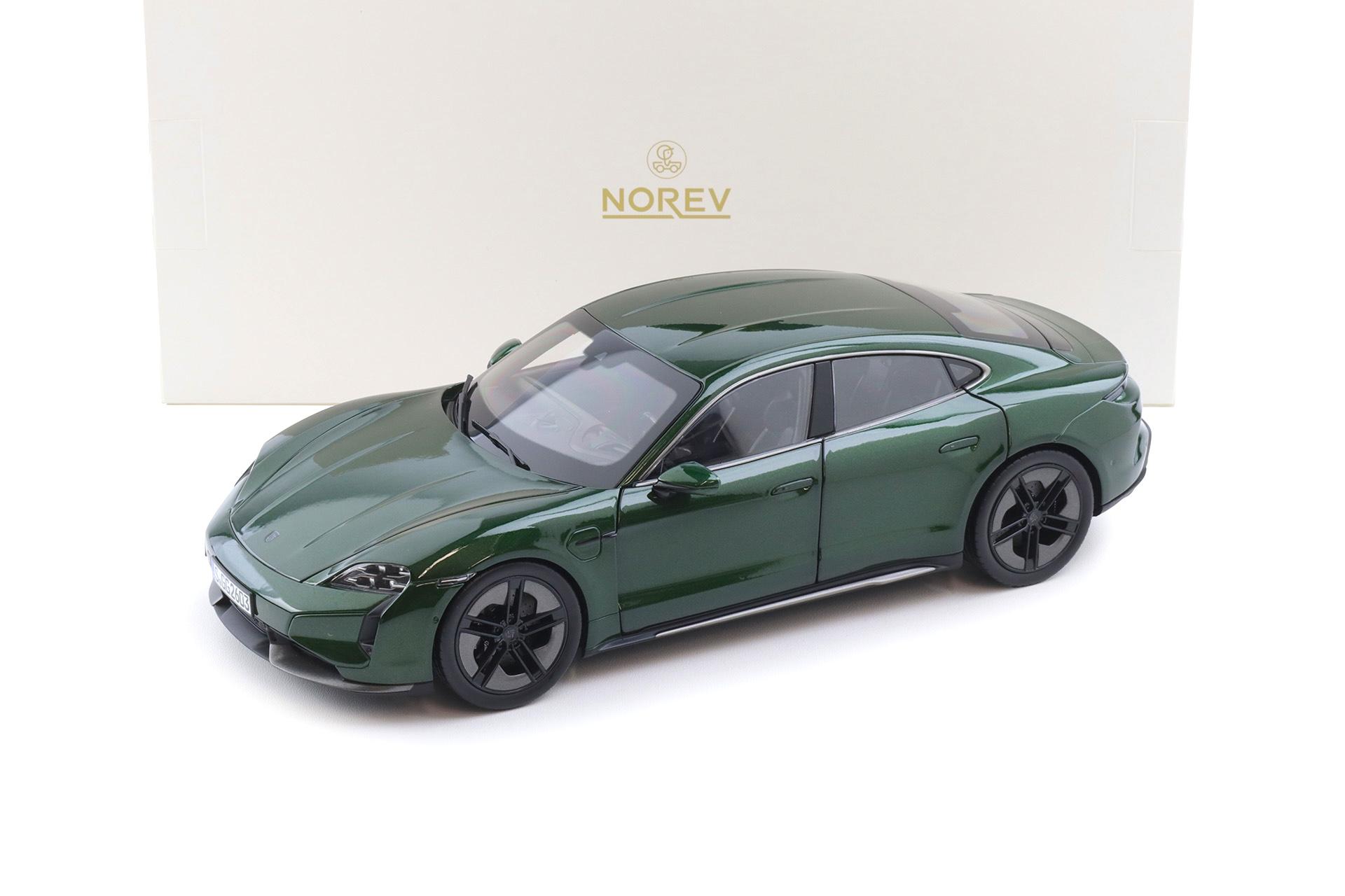 1:18 Norev Porsche Taycan Turbo S Oakgreen Neo 2024 - Limited 200 pcs.