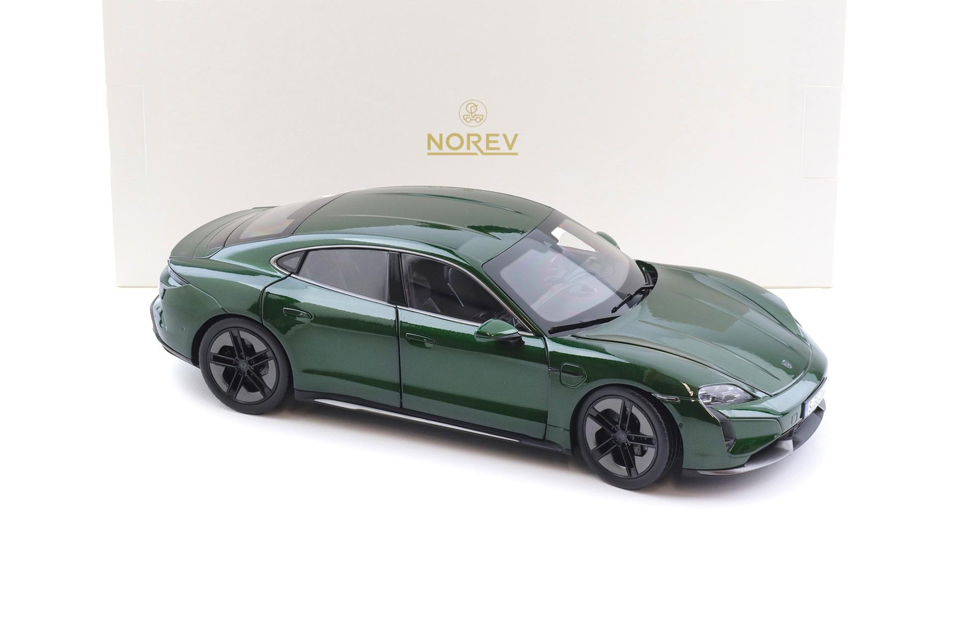 1:18 Norev Porsche Taycan Turbo S Oakgreen Neo 2024 - Limited 200 pcs.