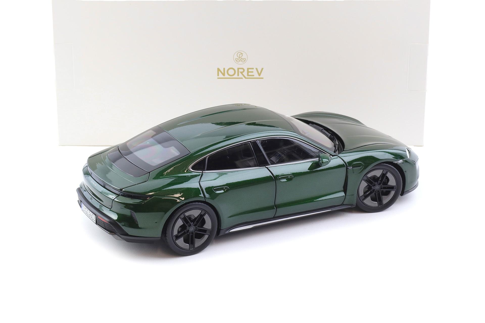 1:18 Norev Porsche Taycan Turbo S Oakgreen Neo 2024 - Limited 200 pcs.