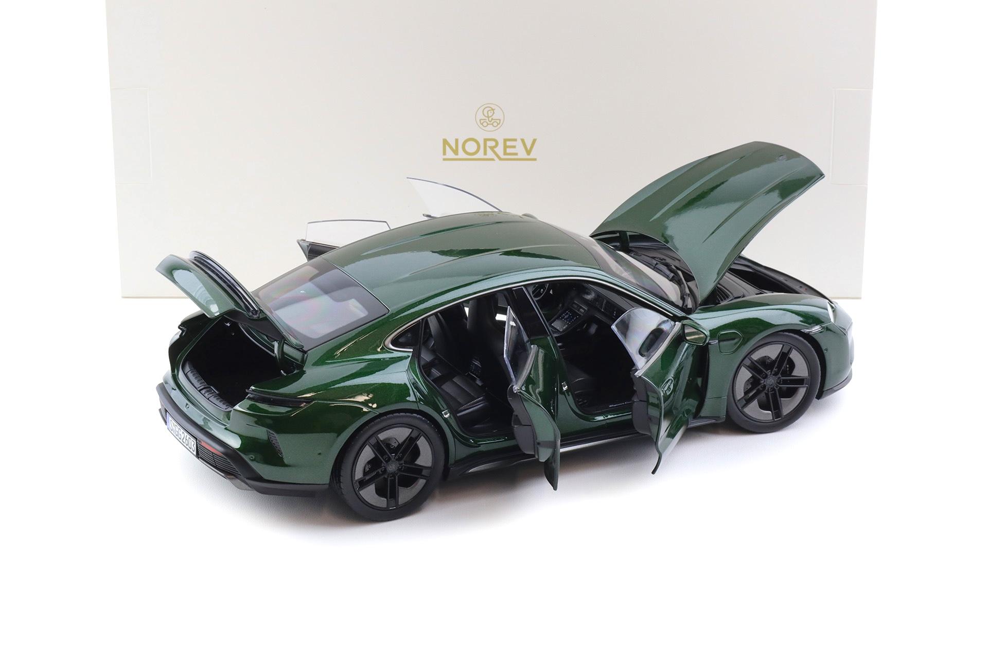 1:18 Norev Porsche Taycan Turbo S Oakgreen Neo 2024 - Limited 200 pcs.