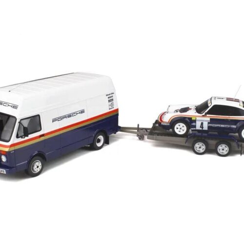 1:18 OTTO mobile OT331 Rallye Pack VW LT35 + Porsche 911 SC RS Toivonen 1984