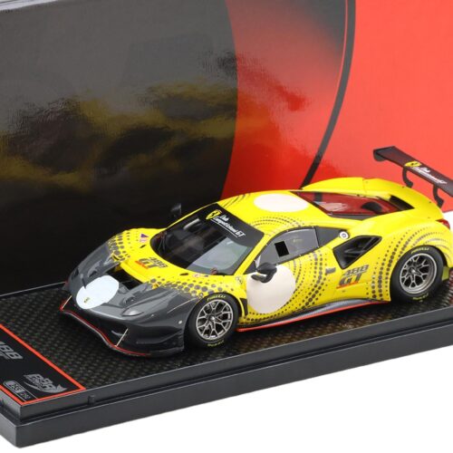 1:43 BBR Ferrari 488 GT Modificata yellow/ matt silver 2020 - Limited 292 pcs.