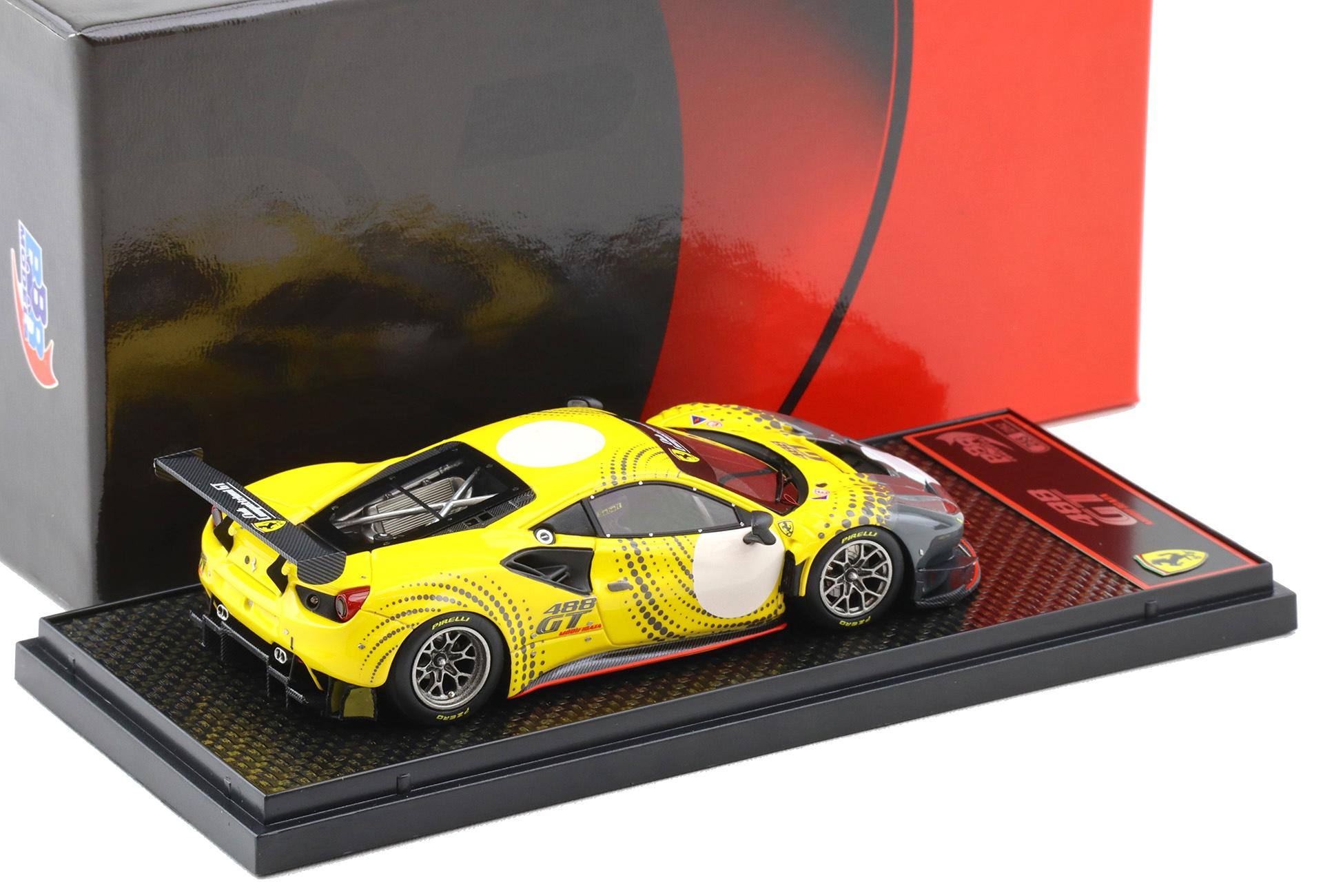 1:43 BBR Ferrari 488 GT Modificata yellow/ matt silver 2020 - Limited 292 pcs.