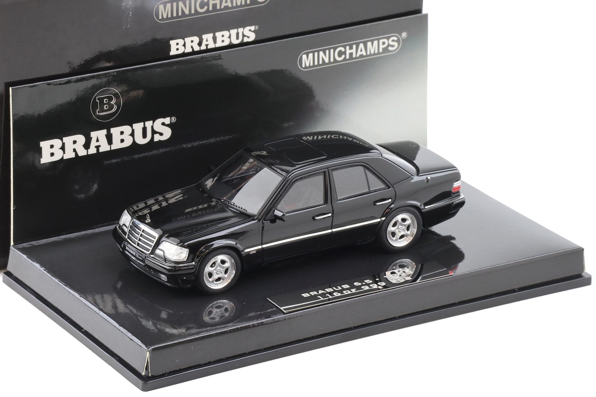 1:43 Minichamps Mercedes 500E W124 Brabus 6.5 Limousine 1993 black