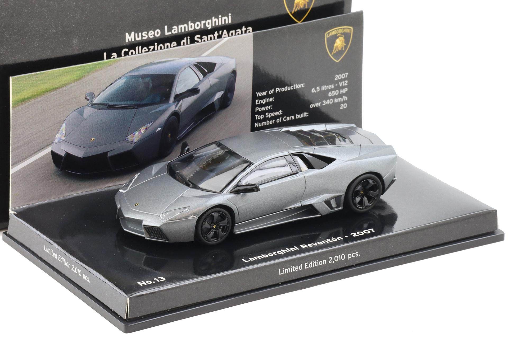 1:43 Minichamps Lamborghini Reventon 2007 matt grey metallic Museo Collezione