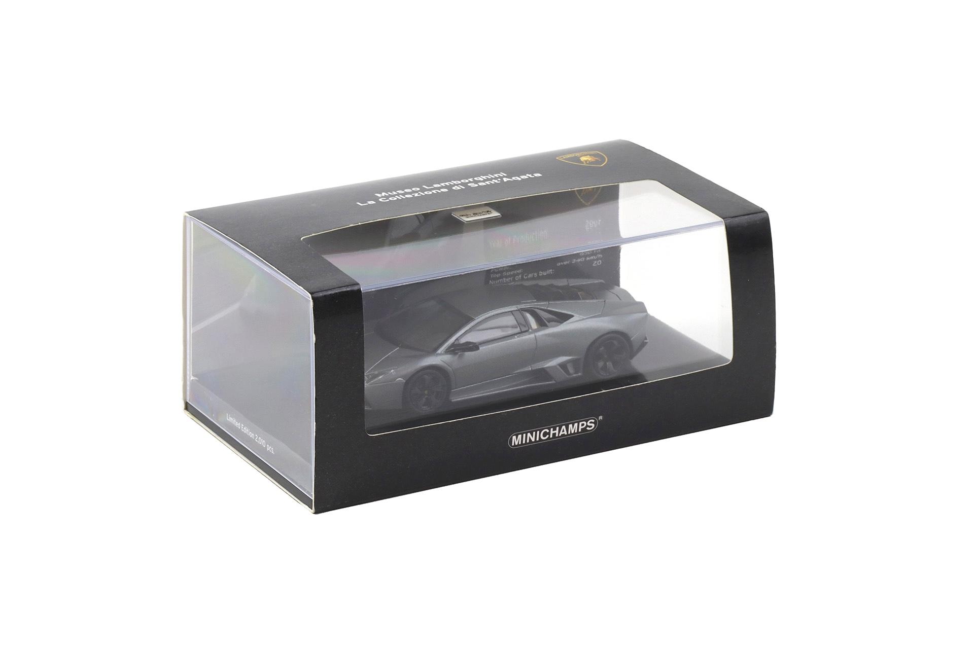 1:43 Minichamps Lamborghini Reventon 2007 matt grey metallic Museo Collezione