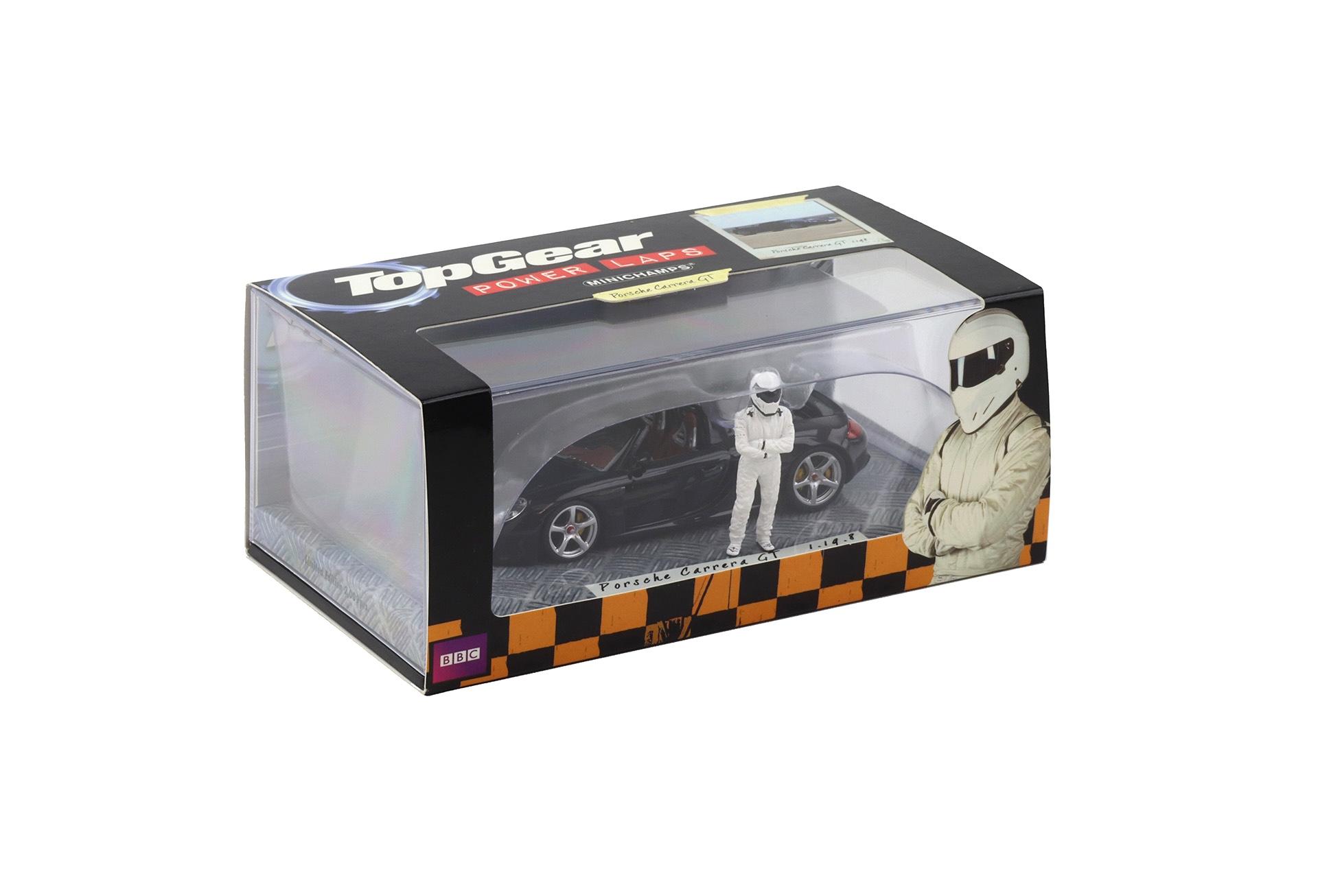 1:43 Minichamps Porsche Carrera GT black 2003 TOP Gear with figure