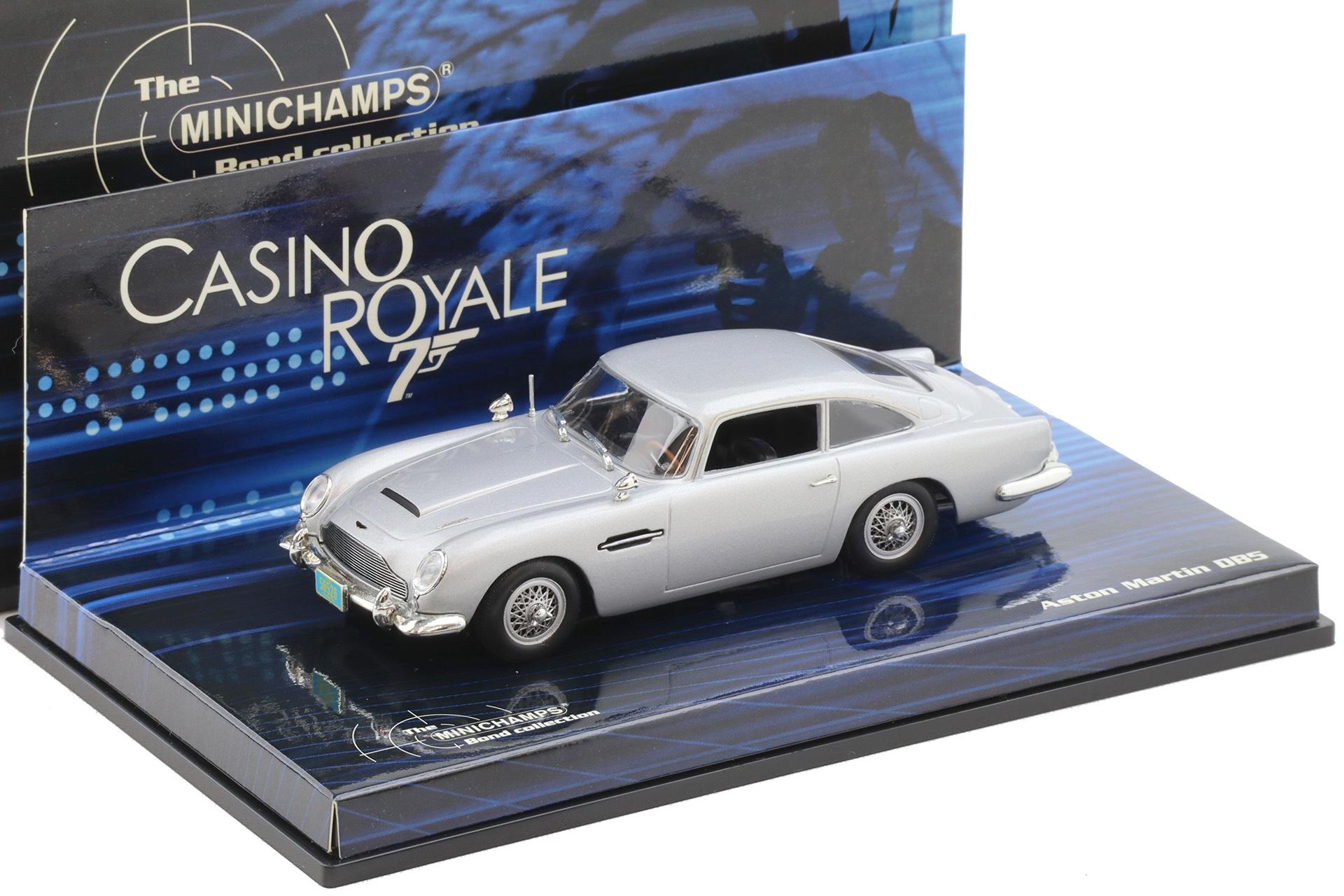 1:43 Minichamps Aston Martin DB5 James Bond 007 Casino Royale silver metallic