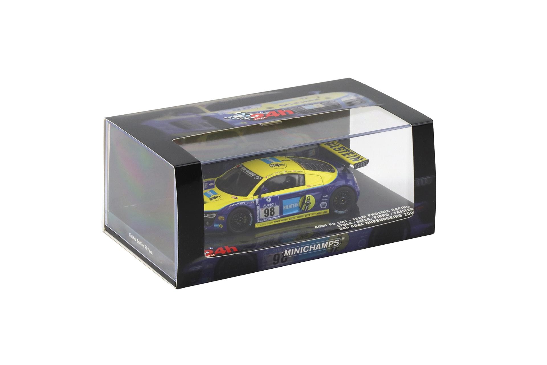 1:43 Minichamps Audi R8 LMS 24h Nürburgring 2009 #98 Bilstein Stuck/ Biela