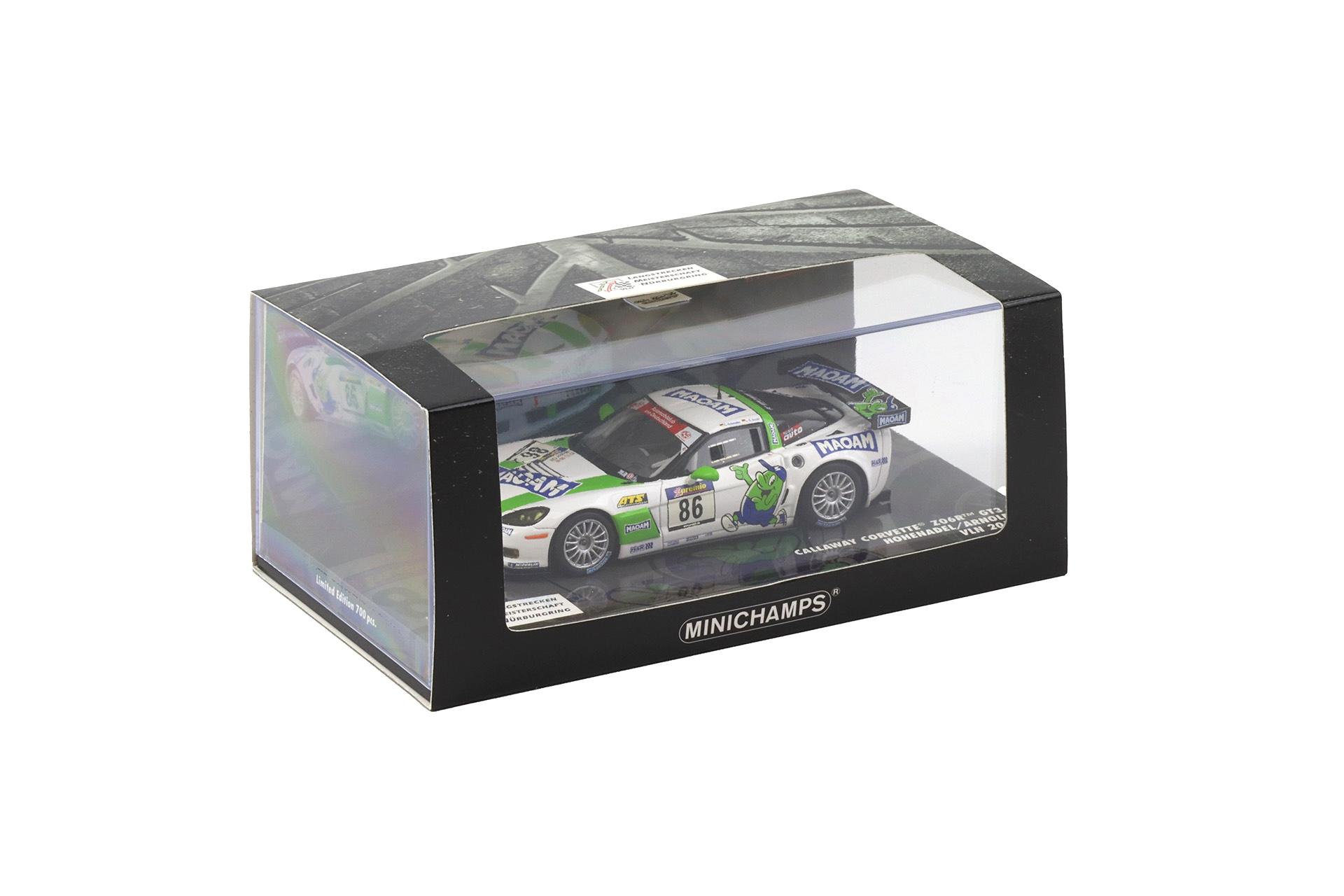 1:43 Minichamps Callaway Chevrolet Corvette Z06R GT3 VLN 2010 Hohenadel/ Arnold #86
