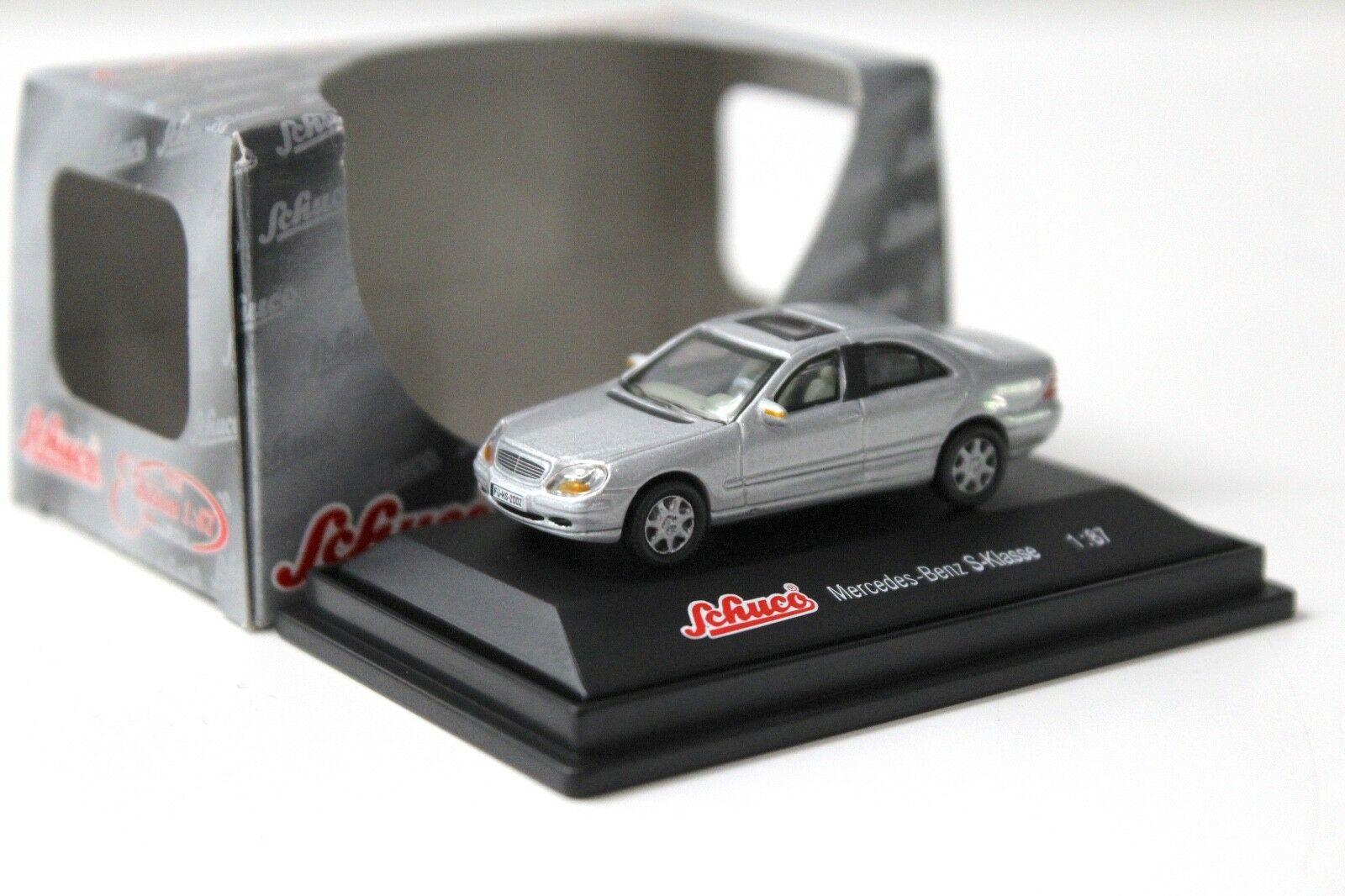 ID 31055 orig.jpg 1:87 Schuco Mercedes S-Klasse Limousine silver