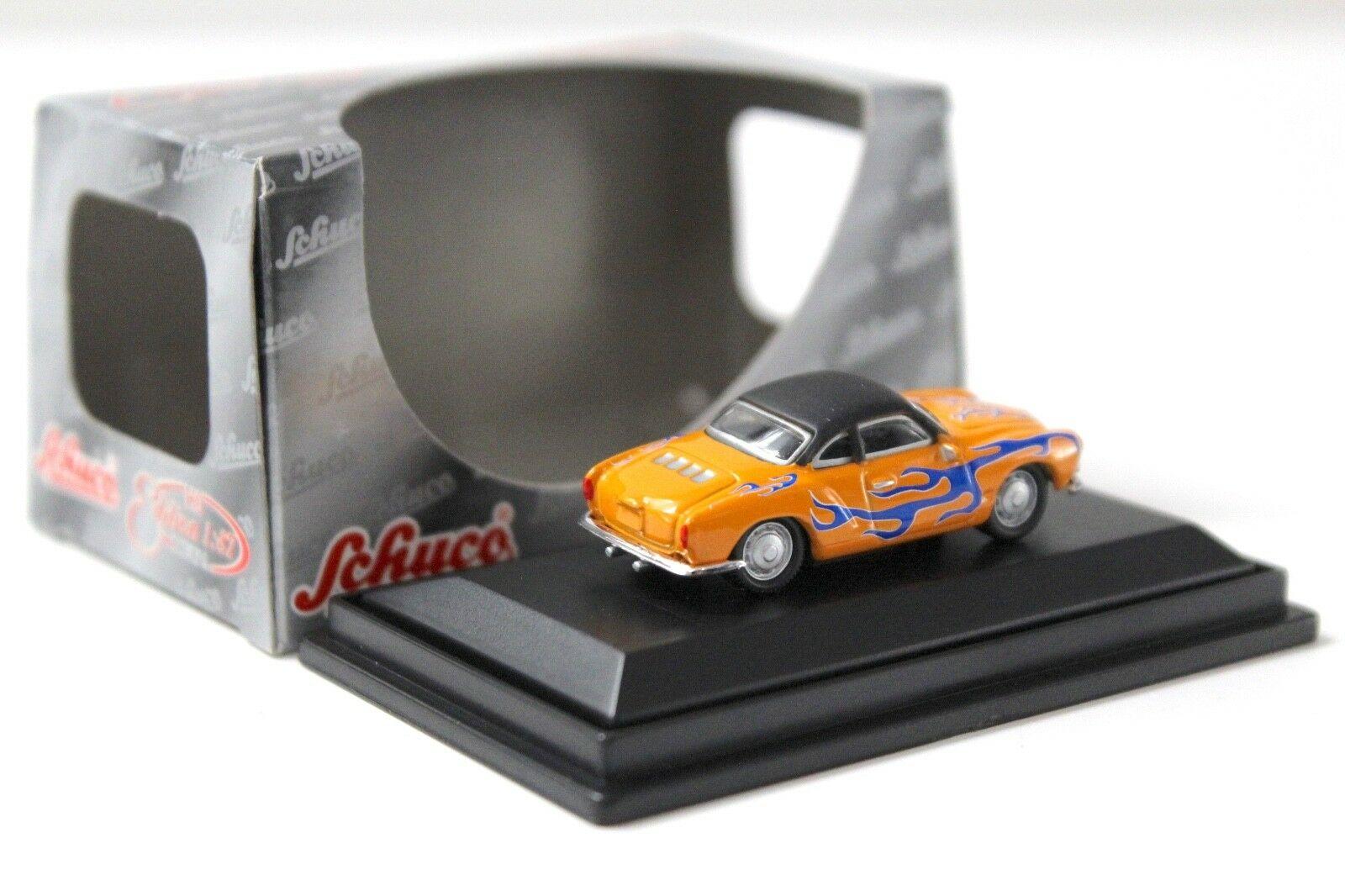 1:87 Schuco VW Karmann Ghia orange / blue Flames