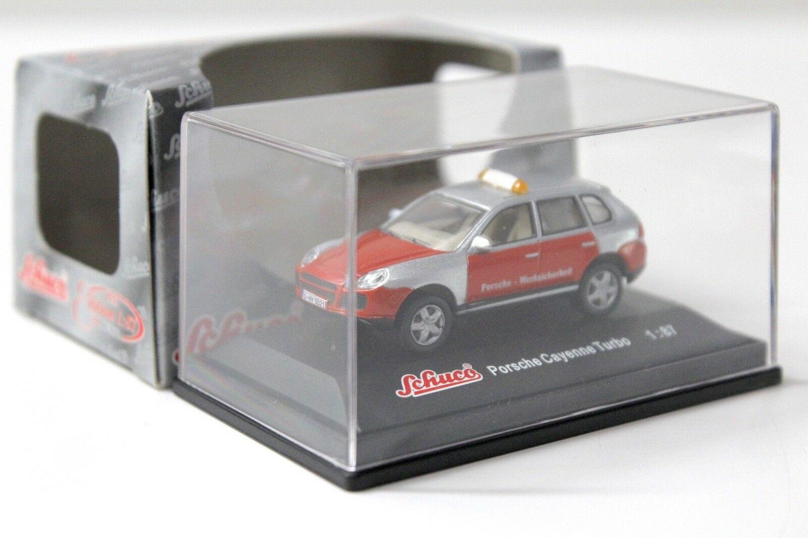 1:87 Schuco Porsche Cayenne Turbo Werksicherheit