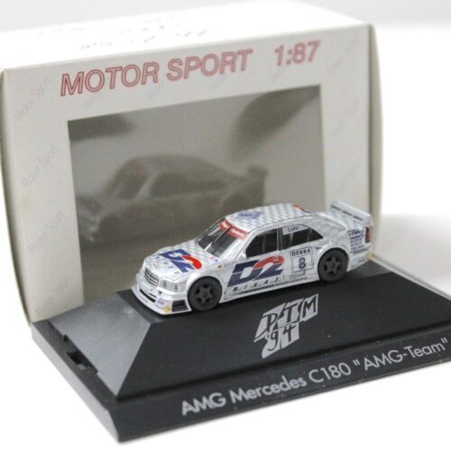 1:87 Herpa AMG Mercedes C180 AMG-Team Lohr #8 D2 silver