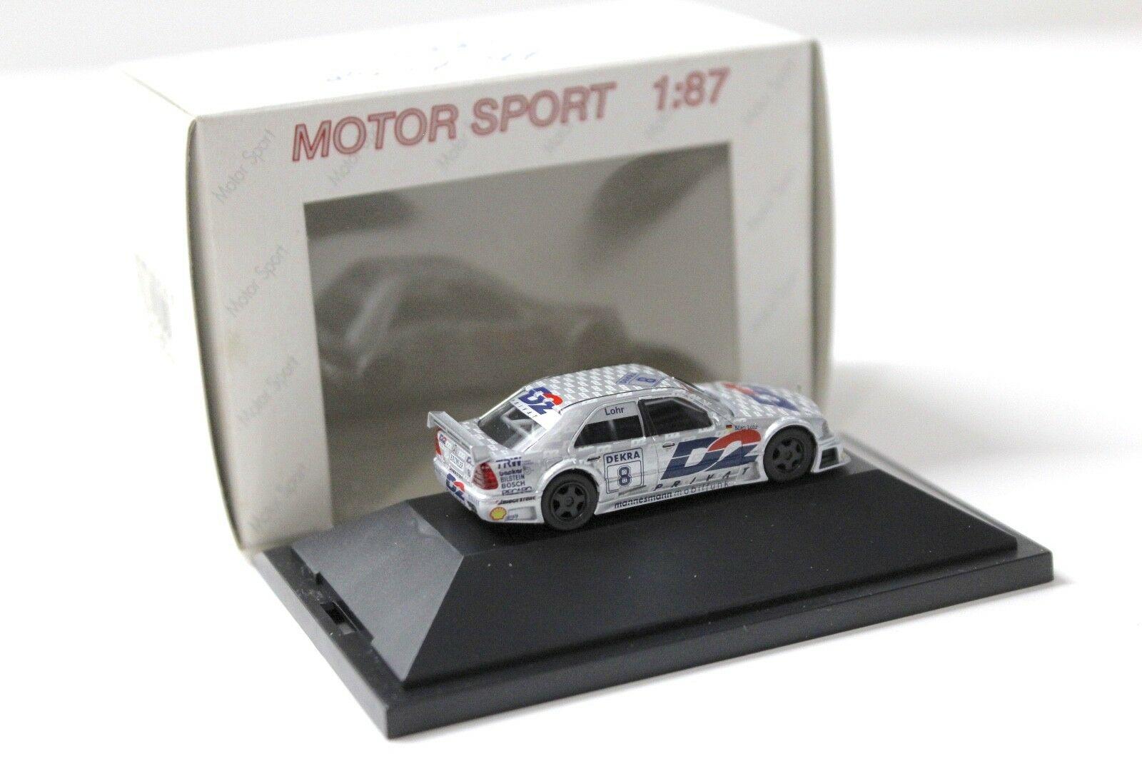 1:87 Herpa AMG Mercedes C180 AMG-Team Lohr #8 D2 silver
