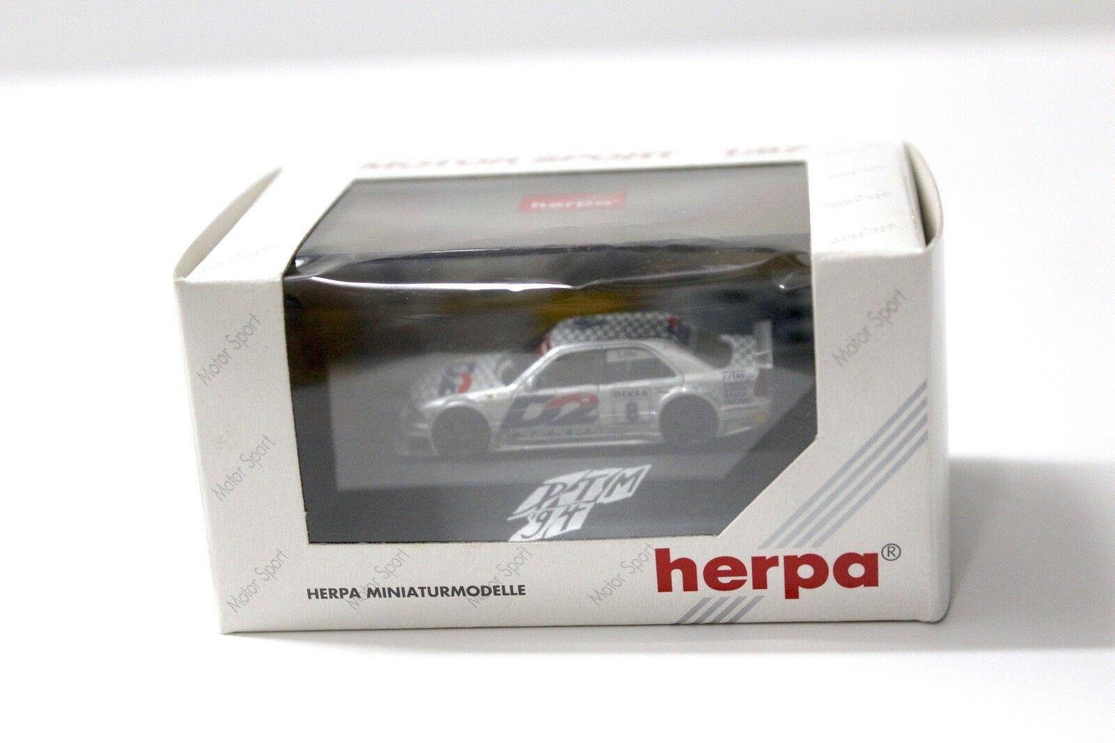 1:87 Herpa AMG Mercedes C180 AMG-Team Lohr #8 D2 silver