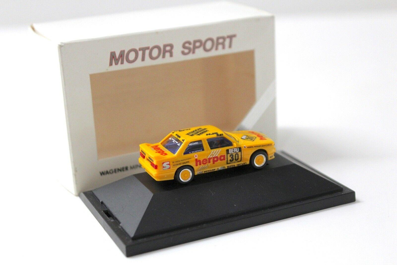 1:87 Herpa BMW M3 E30 DTT #30 Heger Neumeister HERPA yellow