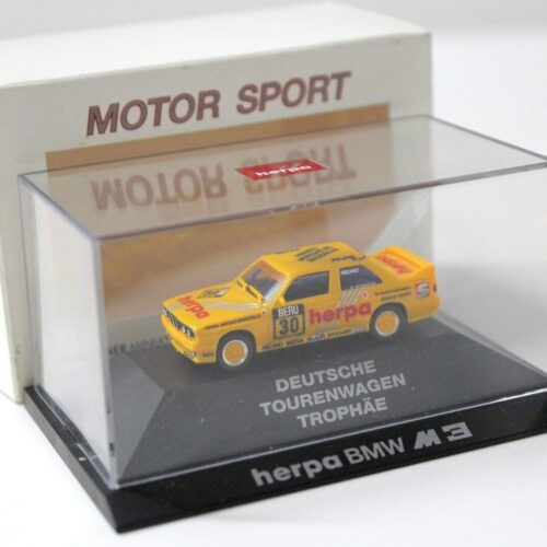 1:87 Herpa BMW M3 E30 DTT #30 Heger Neumeister HERPA yellow