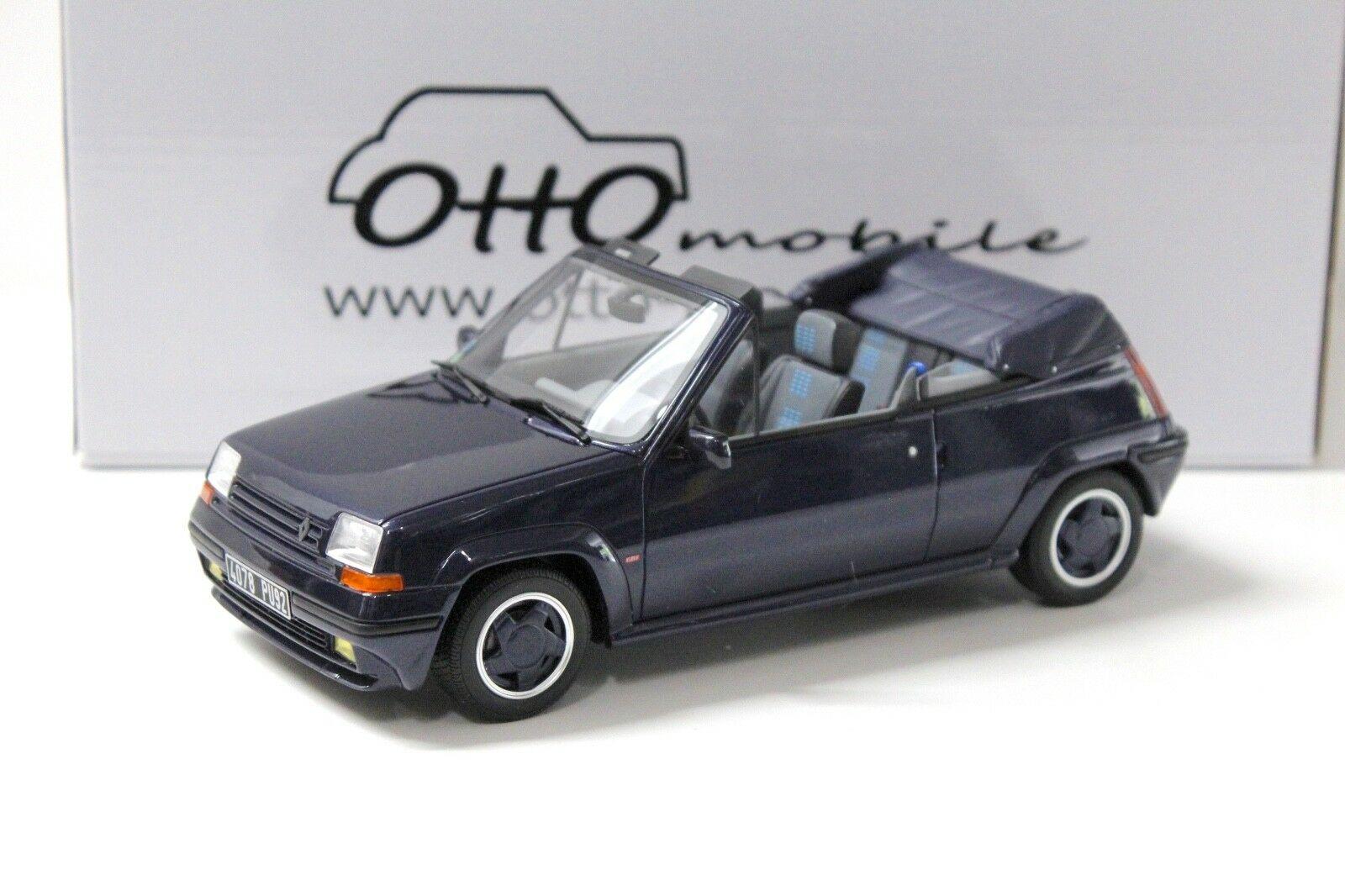 1:18 OTTO mobile OT280 Renault 5 GT Turbo Cabriolet dark blue