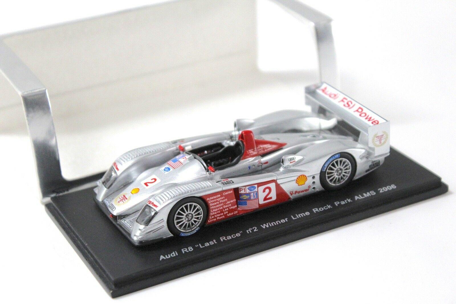 ID 32422 orig.jpg 1:43 Spark Audi R8 "LAST RACE" #2 Winner Lime Rock #2 ALMS