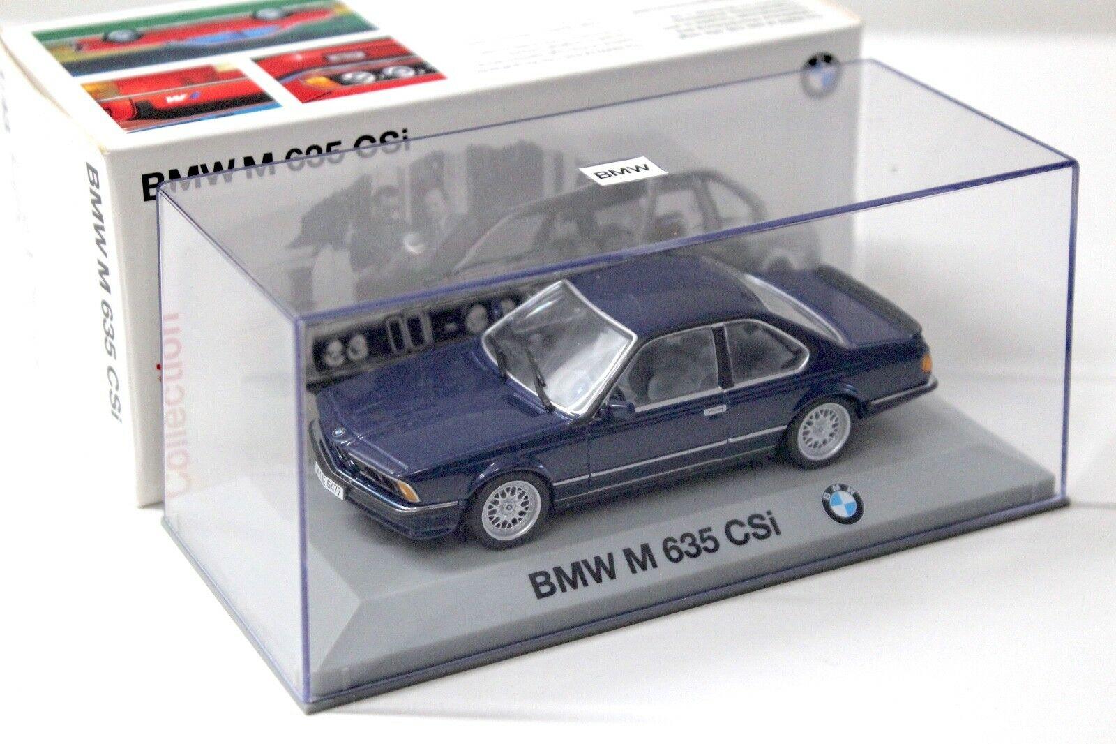 1:43 Minichamps BMW M 635 CSI Coupe dark blue DEALER VERSION