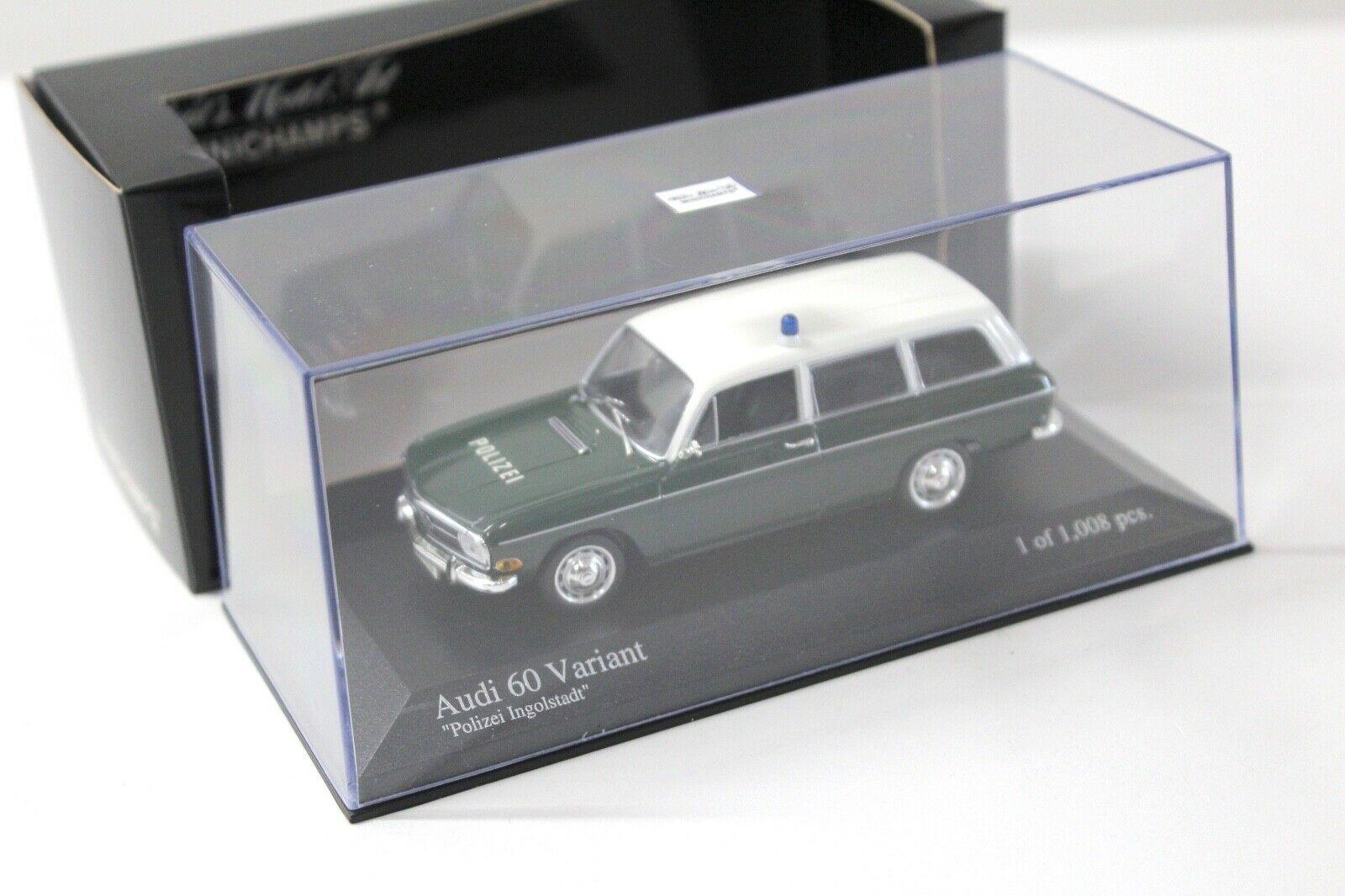 1:43 Minichamps Audi 60 Variant Polizei Ingolstadt