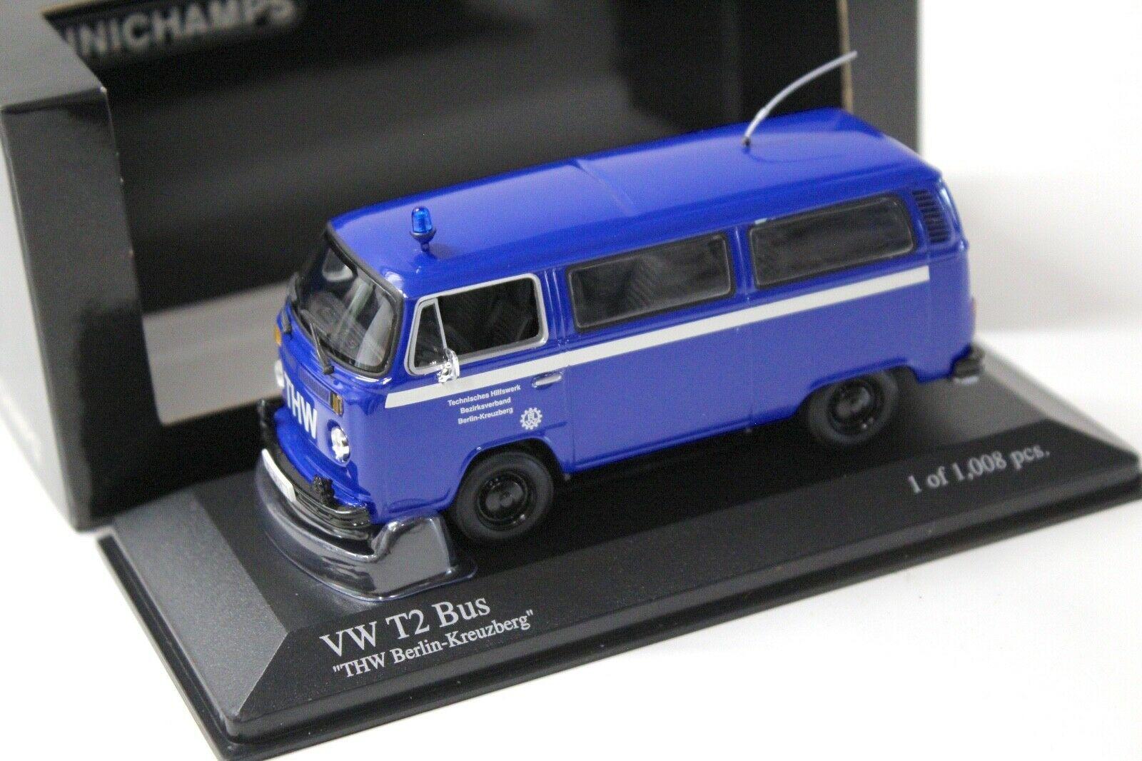 ID 33797 orig.jpg 1:43 Minichamps VW T2 Bus THW Berlin-Kreuzberg blue