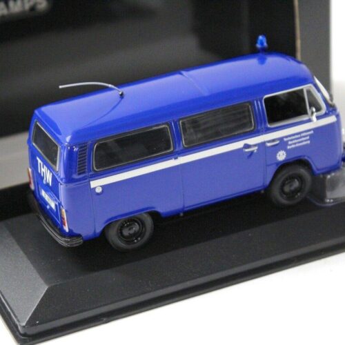 1:43 Minichamps VW T2 Bus THW Berlin-Kreuzberg blue