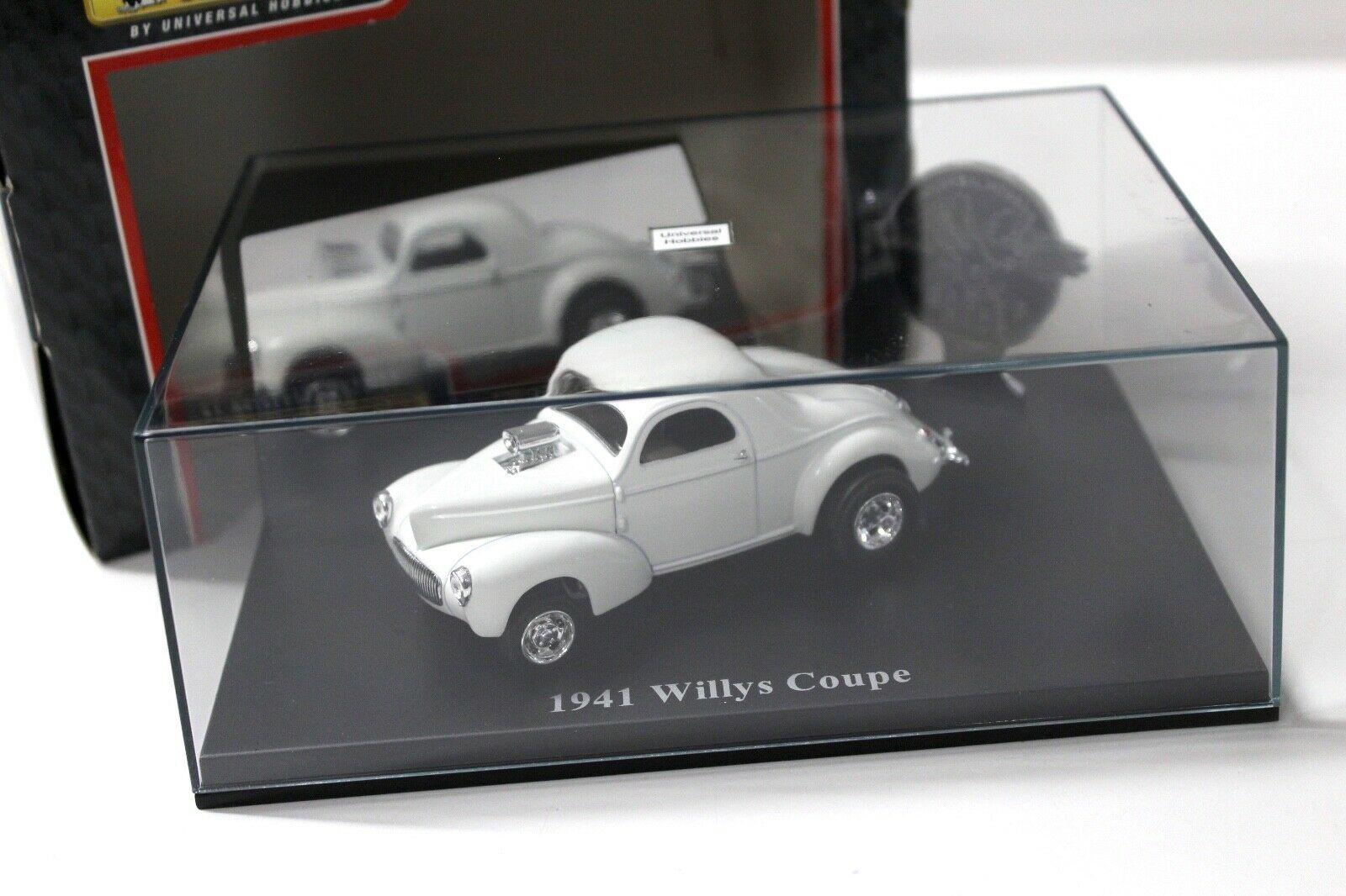 1:43 Eagle 1941 Willys Coupe white Hot Rod