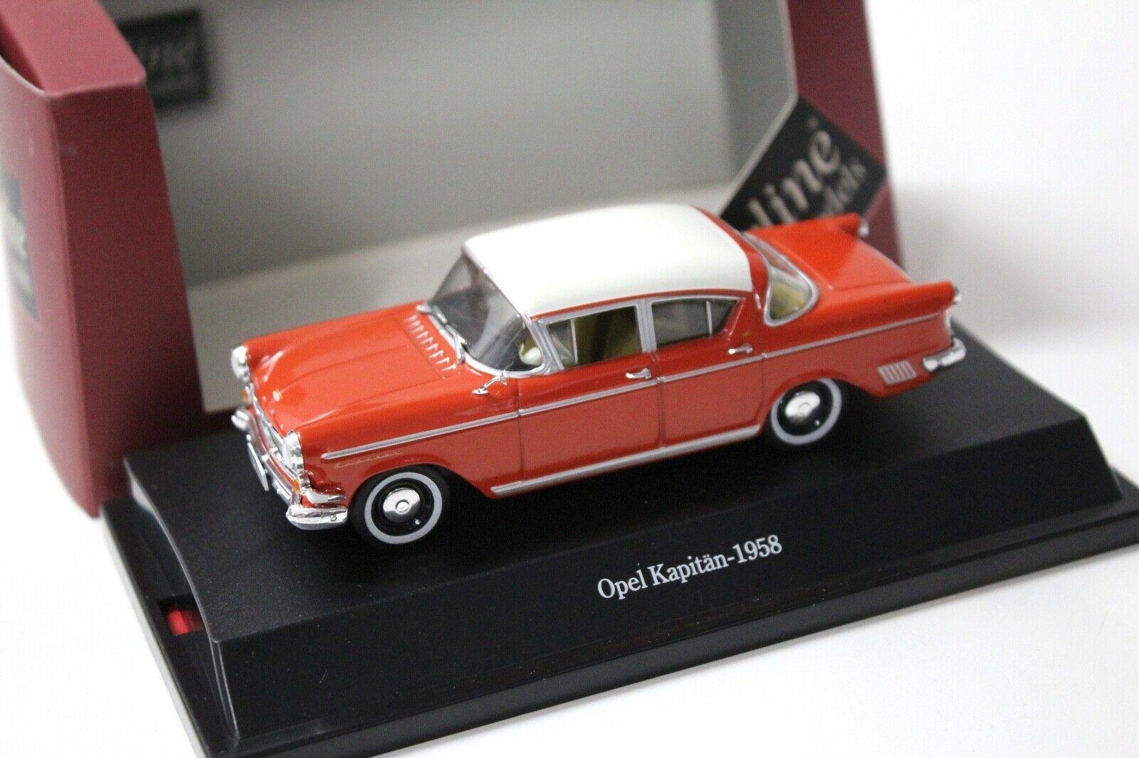 1:43 Starline Opel Kapitän 1958 red