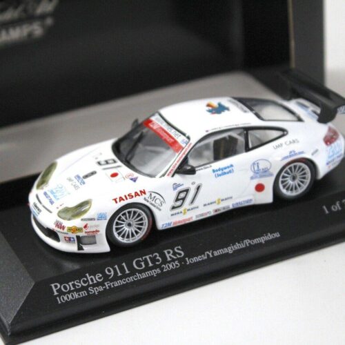 1:43 Minichamps Porsche 911 996 GT3 RS 1000km SPA 2005 #91