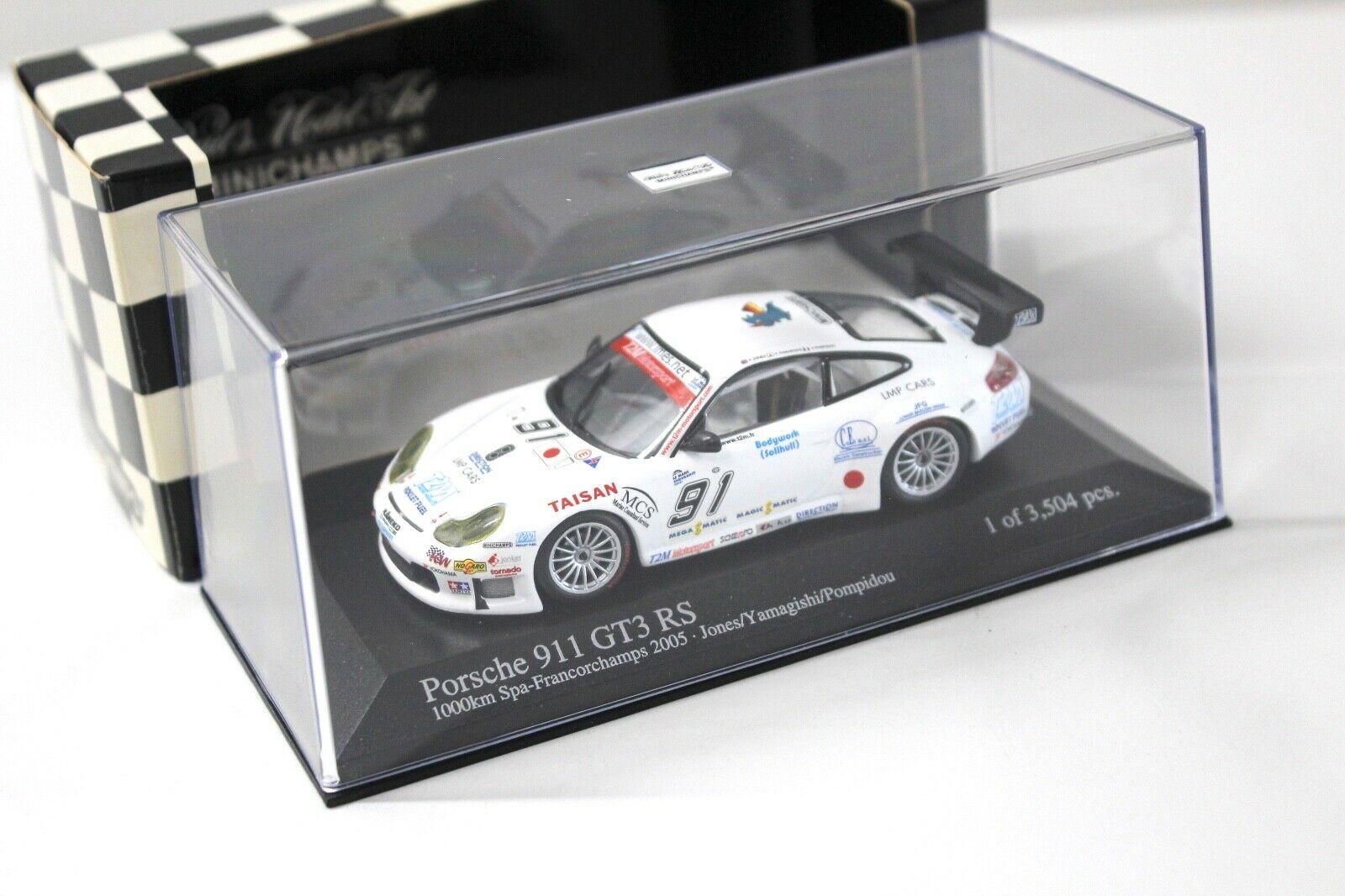 1:43 Minichamps Porsche 911 996 GT3 RS 1000km SPA 2005 #91